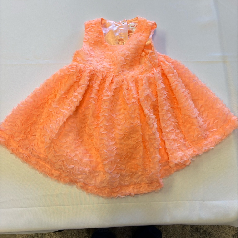 Cat & Jack Orange Floral Dress